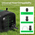 VIVOSUN 240 L/64 Gal Water Storage Bladder, Foldable and Portable Water Tank, Water Storage Bag Containers for RV, Camping, Garden, Irrigation, Drought Resistance, Firefighting