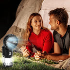 2026 Upgrade Solar Portable Lantern Rechargeable Fan - Collapsible Lightweight LED Camping Lantern for Power Outages Flashlight Survival Kits for Outdoor Tent Emergency Essentials Cool Gifts for Men
