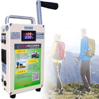 Portable Manual Hand Generator,150w 15000mah 110v 220v Hand Crank Generator Small Power Hand-Cranked Generator,Emergency Power Generator USB Charging,for Emergency,Camping,110V