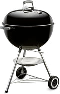 Weber Original Kettle Charcoal Grill, 22-Inch, Black – Classic Outdoor BBQ Grill with One‑Touch™ Cleaning System & Precise Temperature Control Dampers