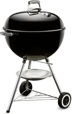 Weber Original Kettle Charcoal Grill, 22-Inch, Black – Classic Outdoor BBQ Grill with One‑Touch™ Cleaning System & Precise Temperature Control Dampers