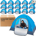 Camping Tents for Homeless Bulk Homeless Backpacking Supplies 2 Person Pop up Adult Waterproof Instant Easy Setup Tent for Hiking, Outdoor, Travel, Camping, Donation