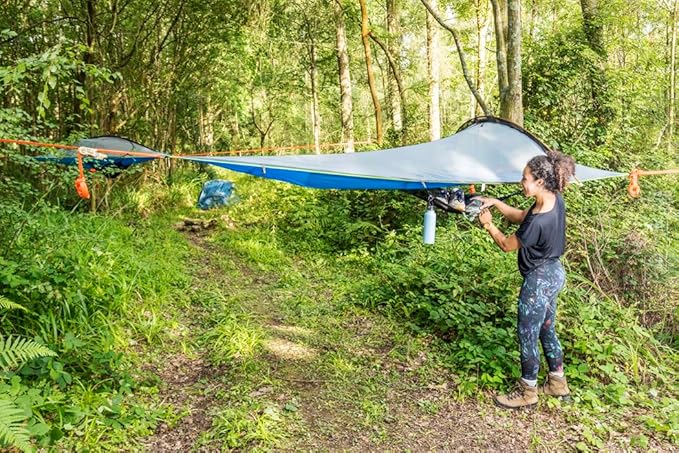 Tentsile UNA V3 Solo Tree Tent Hammock, 1-Person Capacity, Anti-Roll System, Ratchet and Straps Included, Portable Tree House Shelter, Designed in The UK