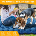 Sleeping Pad for Camping 2 Person, Double Camping Pad with Built-in Foot Pump and Pillow, Inflatable 4in Extra-Thick Ultralight Air Mattress for Backpacking, Hiking, Travel, Tent, Car, Gift