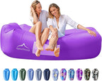 AlphaBeing Inflatable Lounger Beach Chair Accessories, Air Sofa Hammock Inflatable Couch for Camping Backyard Lakeside with Compression Sacks, Ideal Outdoor Gifts for Adults