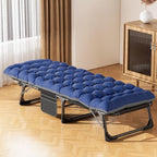 LILYPELLE Folding Camping Cot, Extra Wide Heavy Duty Sleeping Cots with Carry Bag, Double Layer Oxford Portable Travel Camp Cots for Home, Office Nap and Outdoor Beach