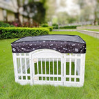 Dog Playpen Mesh Top Cover for 36" Inch Pet Playpen with 4 Panels, Dog Crate Cover Pet Tent Puppy Play Pen Cover, Ideal for Indoor/Outdoor Use. Note: Playpen Not Included (Black)