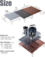 iClimb 1 Air Sleeping Pad and 1 Solo Mini Folding Table, Ultralight Compact for Adults Outdoor Camping Backpacking Hiking