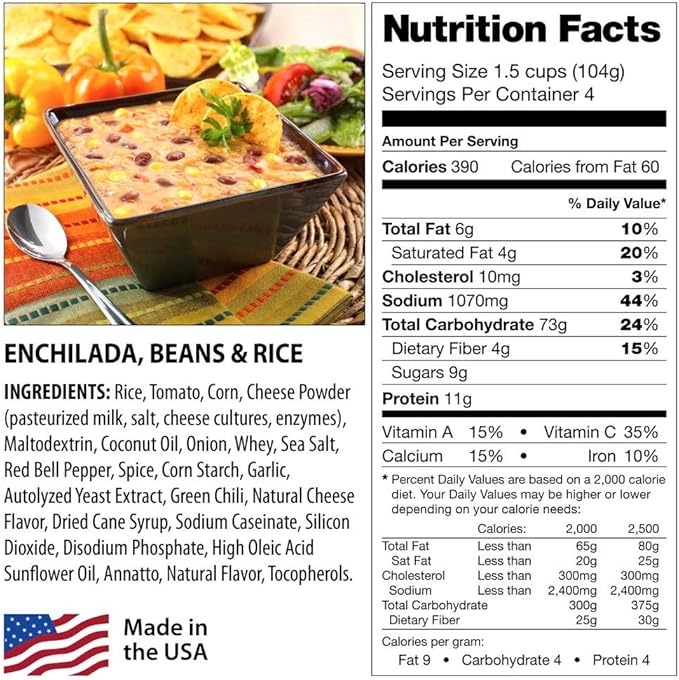 Emergency Year Supply Food Storage: 2160 Large Servings - 554 lbs - Disaster Survival Preparedness Supply - 25 Year Shelf Life - Freeze Dried/Dehydrated Meals