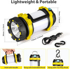 2 Pack Camping Lantern, Outdoor LED Camping Light, Rechargeable Flashlights with 1000LM, 6 Modes, IPX5 Waterproof Portable Emergency Camp Light for Hurricane Survival - Yellow