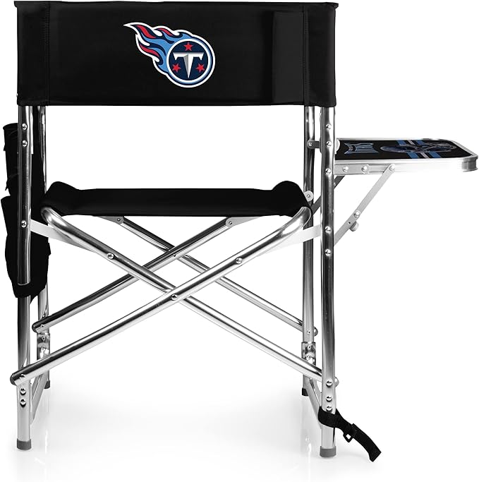 Picnic TIME NFL Unisex-Adult NFL Sports Chair with Side Table, Beach Chair, Camp Chair for Adults