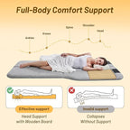 Car Bed for Ford Escape, Foldable Non-Inflatable Memory Foam Camping Mattress, Thickened Portable SUV Trunk Sleeping Pad, Air Mattress Upgrade for Camping & Travel Essentials, With Storage Bag, Gray