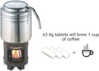 Esbit 4g Solid Fuel Tablets for Backpacking & Camping Stoves & Grills, 1300-Degree Smokeless Emergency Fire Starter Squares, 60 Pack