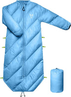 Walkable Toddler Sleeping Bags for Kids, Boys Girls (2T-4T) - Puffy Camping Sleeping Sack for Indoor, Outdoor, Travel, Sleepover, Slumber Party (up to 46 in)- Machine Washable, Lightweight