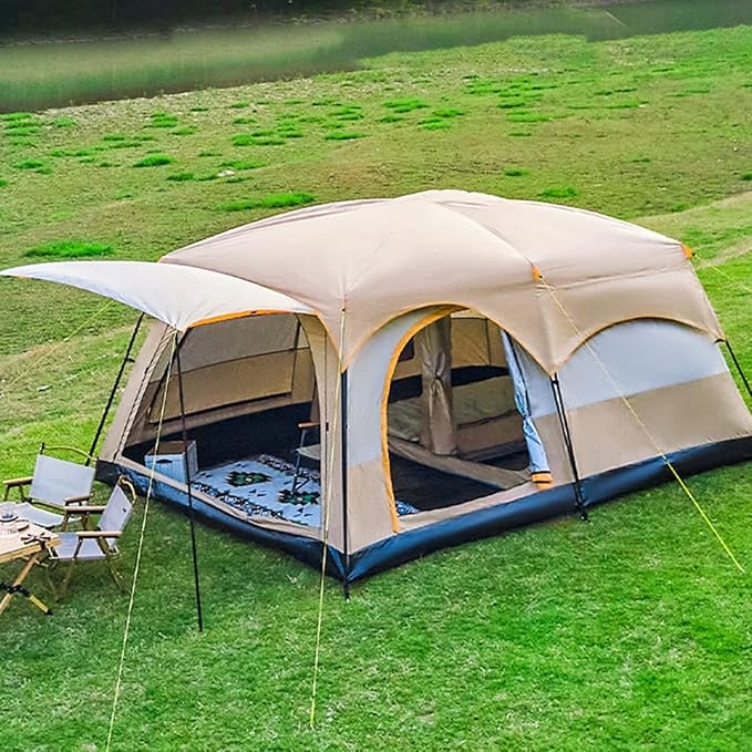 GeRRiT Large 8-12 Person Camping Tents for Family,Waterproof Tent Sun Shelter,Portable Dome Tent Backpacking Tent for Outdoor Indoor,Family Party Tents