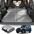 SUV Trunk Car Bed for Jeep Wrangler, Foldable Non-Inflatable Memory Foam Mattress, Thick Foam Camping Sleeping Pad for SUV Cargo Area, Portable Car Camping Bed for Overlanding with Carry Bag, Gray