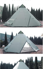 travel tent Oversized Tent Group Outing Family Party Travel Windproof Camping Outdoor Beach Tower Tent