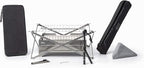 Wolf and Grizzly Campfire Trio | Portable Fire Pit, Folding Grill and Ferro Rod Combo | Campfire Cooking Kit for Camping and Outdoor Adventures | Portable Firepit for Camping | Fire Pit with Grill…