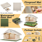 Inflatable Tents for Camping, Large Inflatable Camping Tent with Hand Pump, Easy Setup Tents for 2/4/6/8/10/12 People, Portable Glamping Tent