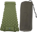 Alvinlite Sleeping Pad Air Mattress Inflatable Cushion Inflatable Camping Cushion Air Cushion Design for Traveling and Hiking(ArmyGreen)