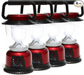 Camping Lantern Battery Powered Decorative Variable Power Retro Light, Adjustable Brightness Dimmable Camping Lamp for Hiking, Fishing, Repairing and Emergency Lighting 4 Pack (4)