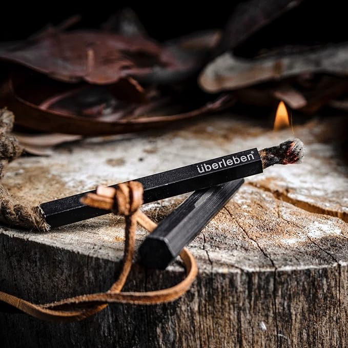Überleben | FIREKIT Survival Fire Starter Kit – All-in-One Ferro Rod, Striker, Tinder Wick & Bellow - Waterproof Camping Essentials