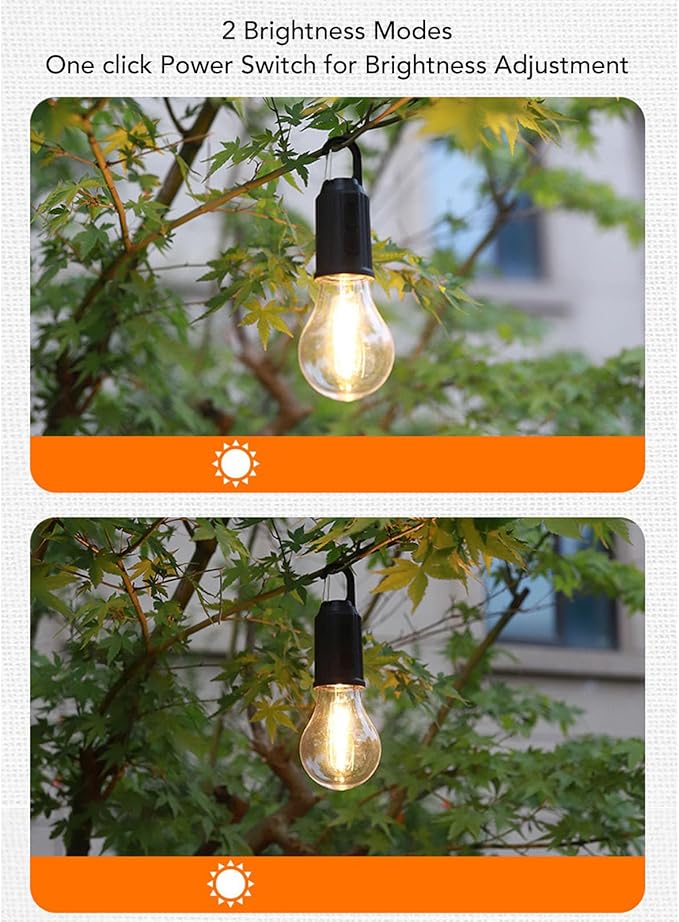 Tent Lamp, LED Camping Tent Lantern, 2 Brightness Camping Light, Portable LED Tent Light, Emergency Light, for Camping, Hiking, Backpacking, Outage (1)