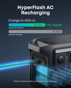 Anker SOLIX C800X Portable Power Station with 100W Solar Panel, 1200W Solar Generator with Camping Lights, 768Wh LiFePO4 Battery for Outdoor Camping, RVs, Road Trip, and Power Outages