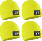 POWERCAP LED Hat Light 150 Lumens Rechargeable Fleece Beanie with Bright Built-in Headlamp Waterproof LED Warm One Size Cap