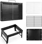 Uten Charcoal Grill, BBQ Grill Folding Portable Lightweight smoker Grill