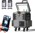 LiTHELi FrozenPack Wild 12V Car Refrigerator & Portable Electric Cooler, 20L/21QT with 2 U20 Batteries, Backpack Design, -4~68℉ Travel Fridge Freezer for Camping, Road Trips, RV, Boat&Beach