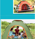 GeRRiT Tent 3-4 Person Outdoor Camping Tent Automatic Tent Family Waterproof Anti UV Easy Open Camp Hiking Tents Sun Shade Yurt