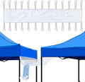 2Pcs Canopy Rain Gutters 10 Ft Heavy Duty Rain Gutter for Pop Up Canopy Waterproof Tent Drainage Accessory for Outdoor Drainage System (Transparent)