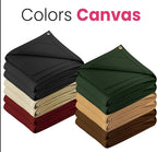 PROTARP Extreme Heavy Duty 20 OZ Water Resistant Canvas Tarp, UV Resistant Tarpaulin Cover with Rustproof Brass Grommets, Multipurpose for Canopy, Roof, Camping, Woodpile (Grey 12'X24')
