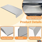 BQMAX Drip Pan & Drip Pan Liners for Traeger Pro 780 Pellet Smoker Grill, BAC780 Drip Tray for Traeger 780 Pro, BAC520 Drip Tray Liners for Traeger Pro 780 Accessories, for Traeger Replacement Parts