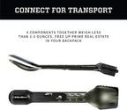 Gerber Gear ComplEAT Camping Utensils Set for Outdoor Cooking, Camping Cutlery with Fork, Spoon, Tongs, Spatula and Multi-Functional Tool, Flat Sage