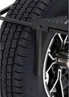 Tire Table Medium Steel Camping Table for Camp, Travel, Tailgating and Outdoor Work | Easily Holds 50 Pounds | Powder Coated Finish | No Tool or Hitch Required for Installation | 29 x 23 x 1.5