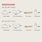MARMOT Midpines 4P/6P Camping Tents & Footprints | Footprints