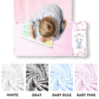 Custom Toddler Nap Mat for Preschool, Personalized Name Kids Sleeping Bag with Flower Elephant for Daycare, Roll Up Sleeping Mat with Removable Pillow and Soft Dot Minky Blanke for Girls Camping