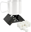 Coghlan's Emergency Stove - Lightweight, Portable Camping Stove for Backpacking, Survival, and Outdoor Cooking - Foldable Design with 24 Fuel Tablets Included (Compact for Travel and Storage)
