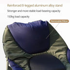 Foldable Bed with Mattress Queen Adjustable Backrest and 600D Oxford Fabric Suitable for Children Pregnant Women 150kg Load Capacity Camping Cot Aluminum Rack