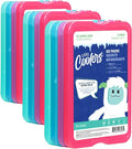 Cool Coolers by Fit&Fresh,Reusable&Long-Lasting XL Slim Ice Packs,Cold Packs - Cooler,Freezer-Packs for Lunch Boxes Cooler Accessories-for Lunch,Camping,Beach,and Work,Multicolored,8 Count(Pack of 3)