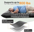 KASBAH Double Inflatable Camping Sleeping Pad,Thick 6 inch 2 Person Ultralight Sleeping Mat with Built-in Foot Pump and Pillow,Camping Essentials for Hiking,Backpacking,Traveling, Tent