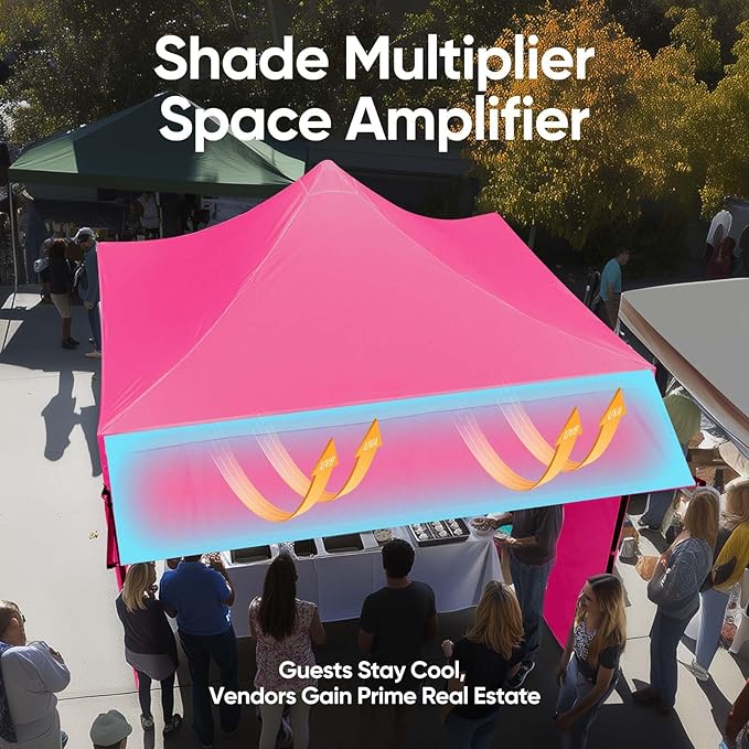 Quictent 10x10 Heavy Duty Pop up Canopy Tent with Sidewalls, Commercial Grade Instant Shelter with Wheeled Bag for Outdoor, Parties, Markets, 600D PU Coated UPF 50+ Sun Shield