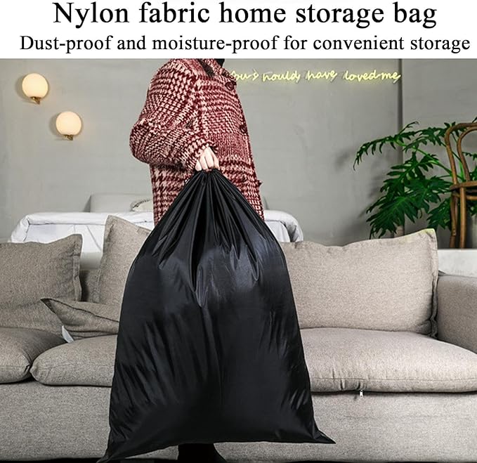 Drawstring Bags, Black Drawstring Storage Bag, Scratch Resistant Organizer, Fast Drying Carrying Pouch For Outdoor Camping Fishing Hiking Trekking Backpacking Tent Pole Umbrella