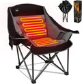 Northroad XL Heated Camping Chair, Oversized Heated Chairs,Portable Folding Heated Lawn Chair W/3 Control Levels for Outdoor Hiking, Picnics, Heavy-Duty 400-lbs Capacity, (Battery NOT Included)