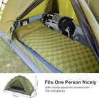 Night Cat Upgraded Backpacking Tents with Internal-Frame Hiking Backpack 100L for 1 2 Persons Easy Clip Setup Camping Tent Adults Scouts Heavy Rainproof Compact Lightweight,Single-Size