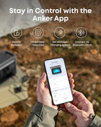 Anker SOLIX C800X Portable Power Station with 100W Solar Panel, 1200W Solar Generator with Camping Lights, 768Wh LiFePO4 Battery for Outdoor Camping, RVs, Road Trip, and Power Outages