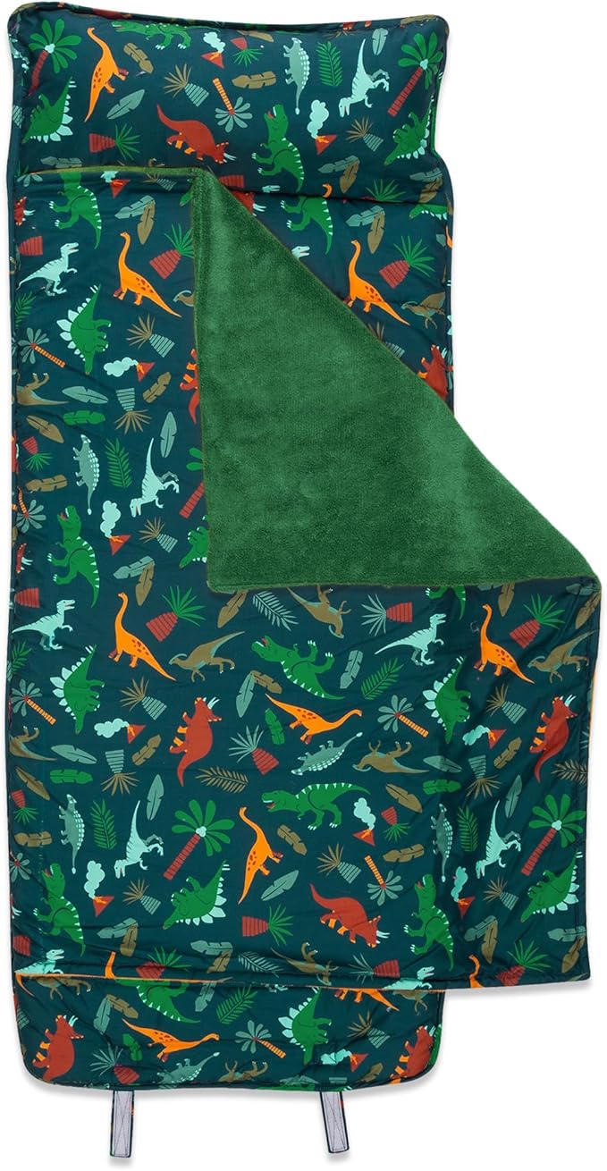 Stephen Joseph, Toddler All Over Print Nap Mat with Soft Blanket and Removable Pillow for Boys & Girls, Kids Sleeping Bag for Elementary, Daycare, Preschool with Carry Handle