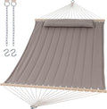 SUNCREAT Hammocks Replacement Hammock for Stand, 475 lbs Capacity, Two Person Backyard Hammock for Outside, Brown